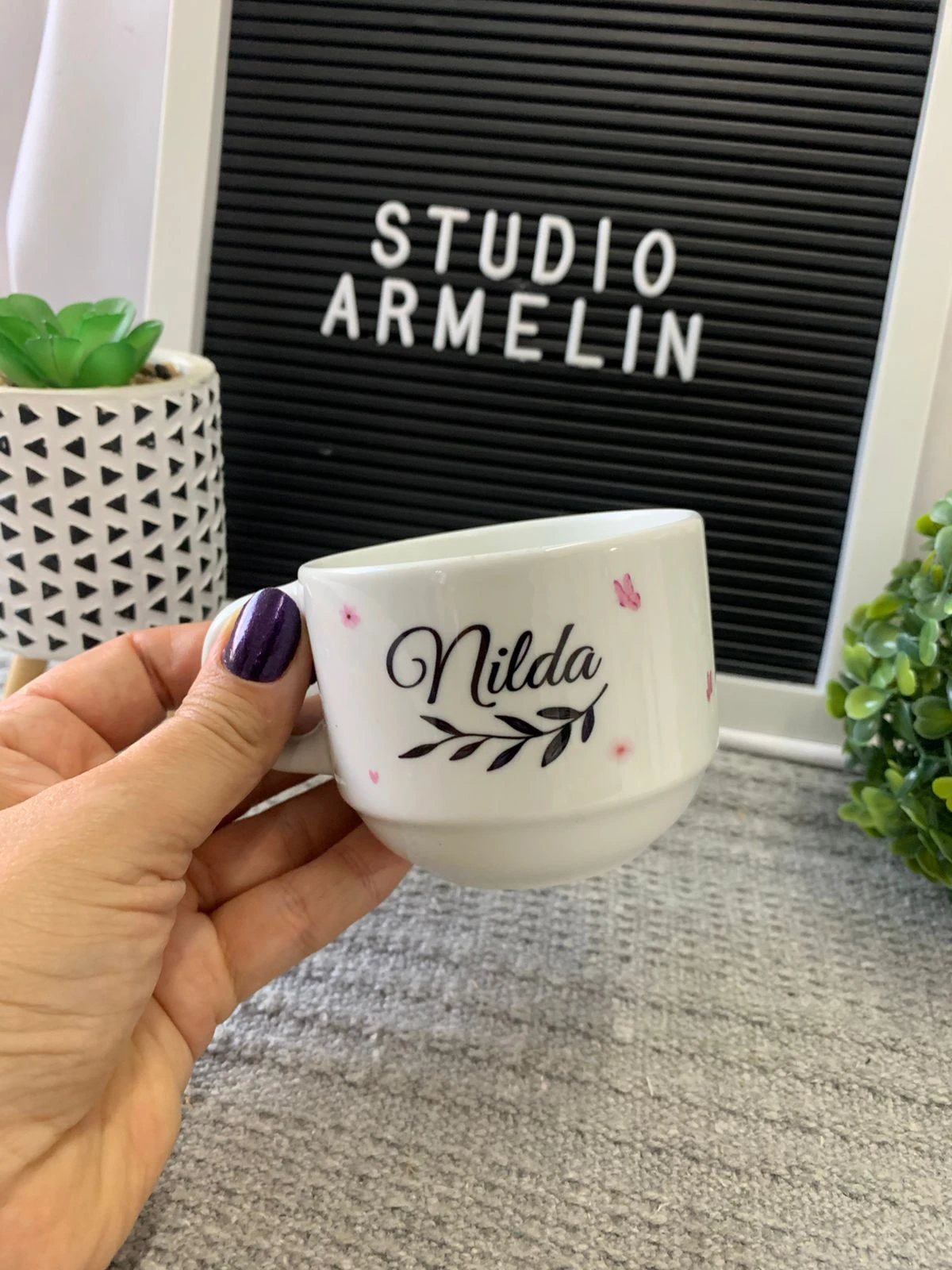 Xícara de Cerâmica com Nome