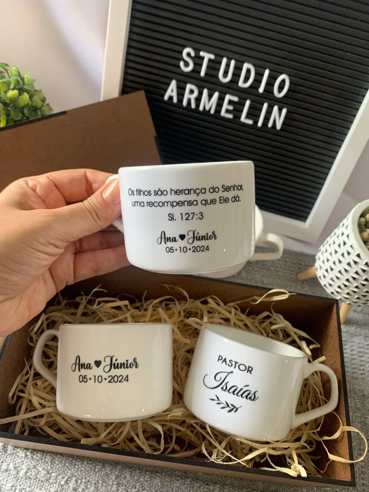 Xícara de Cerâmica Casamento