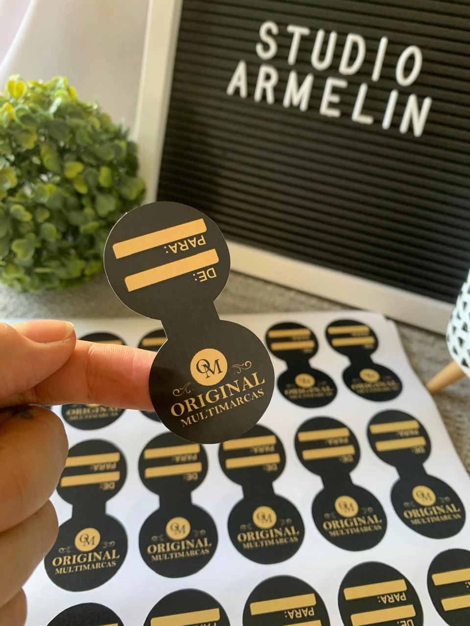 Adesivo Vinil Lacre para Sacolar Personalizado