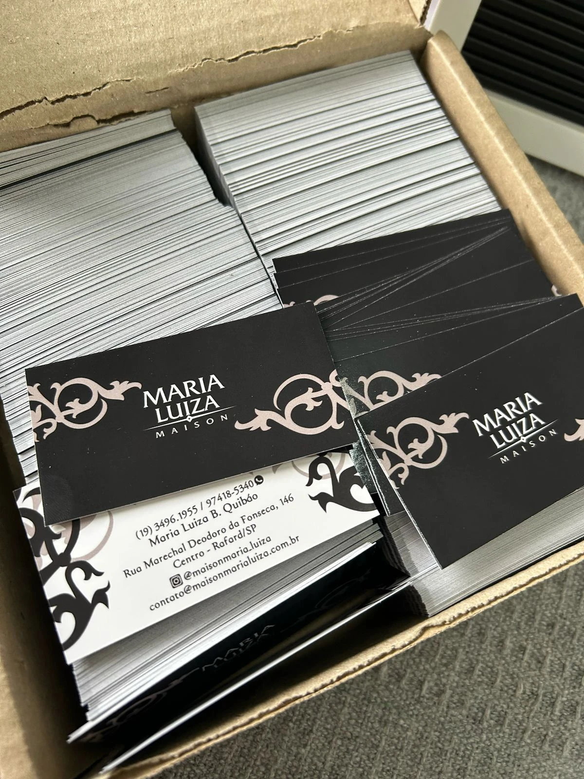 Cartão de Visita Verniz Total