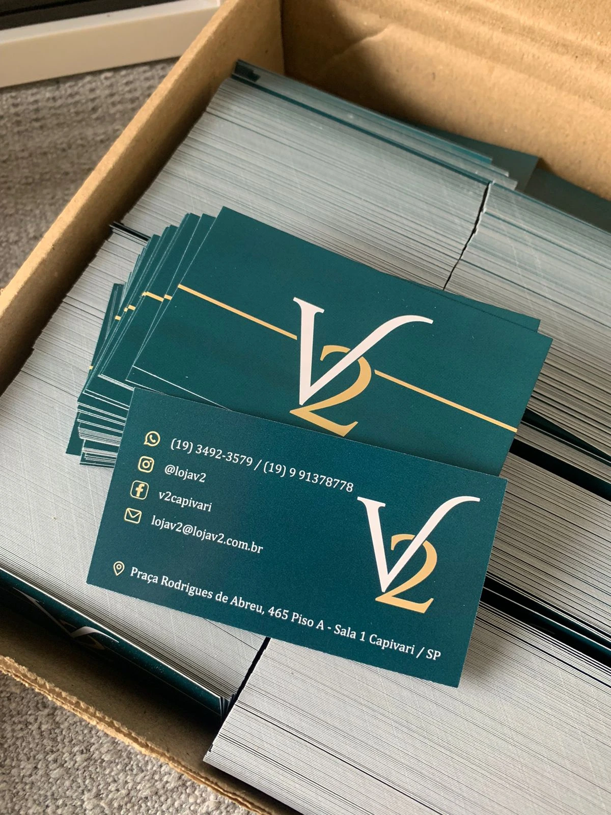 Cartão de Visita Verniz Total