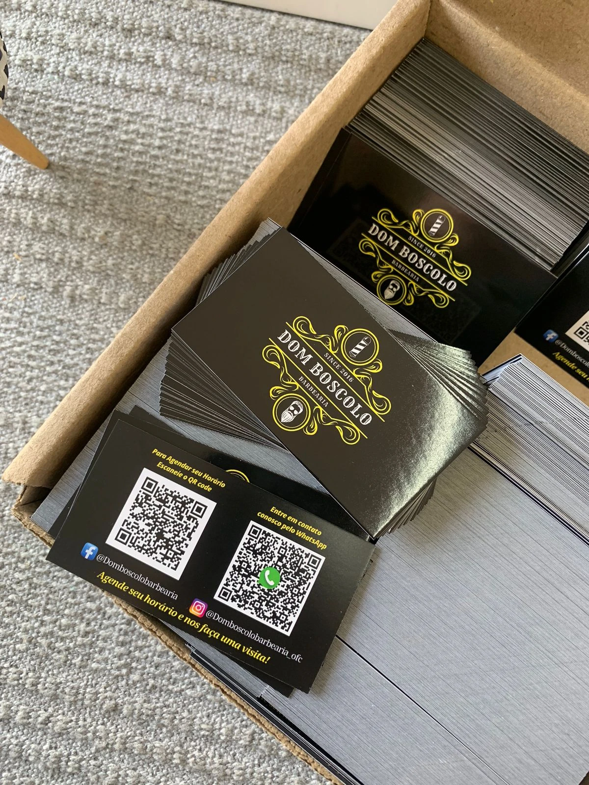 Cartão de Visita Verniz Total