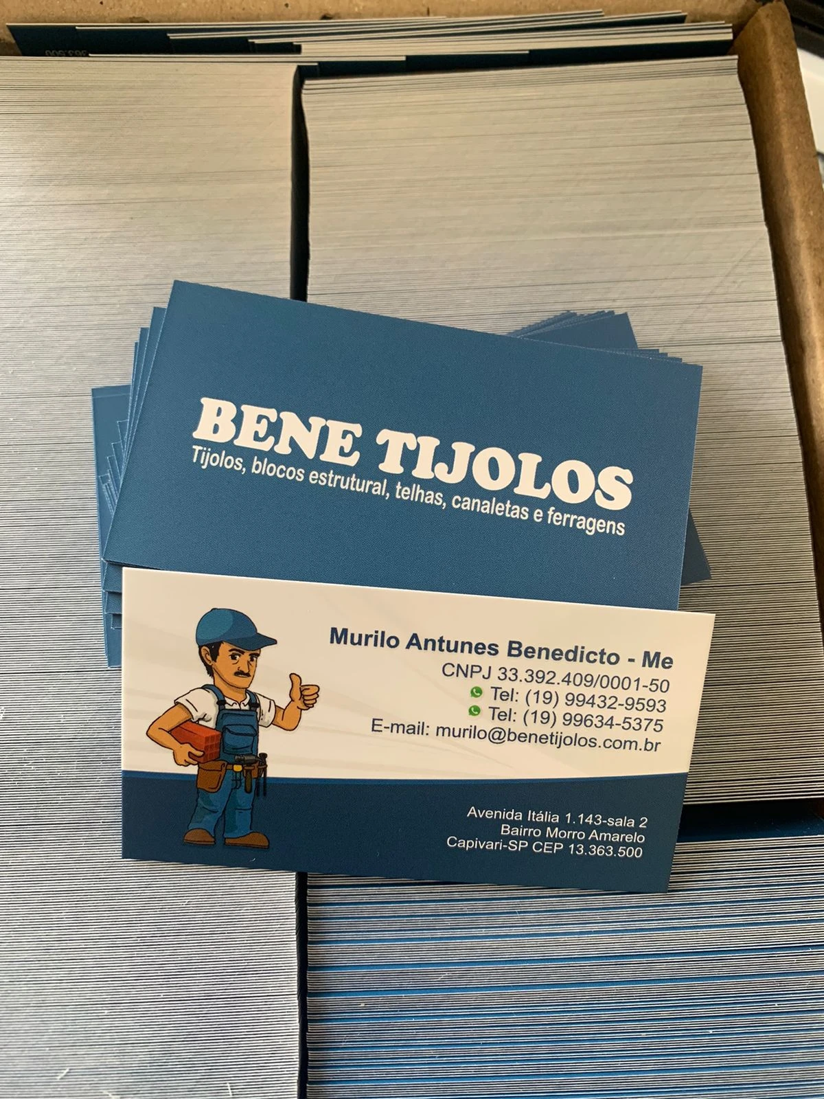 Cartão de Visita Verniz Total