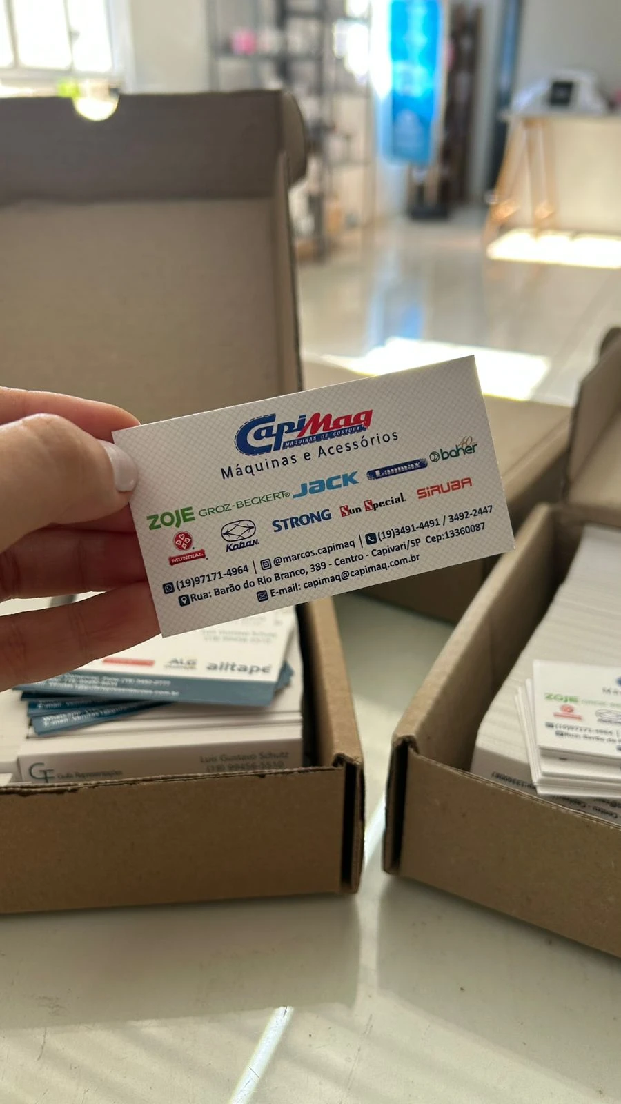 Cartão de Visita Verniz Total