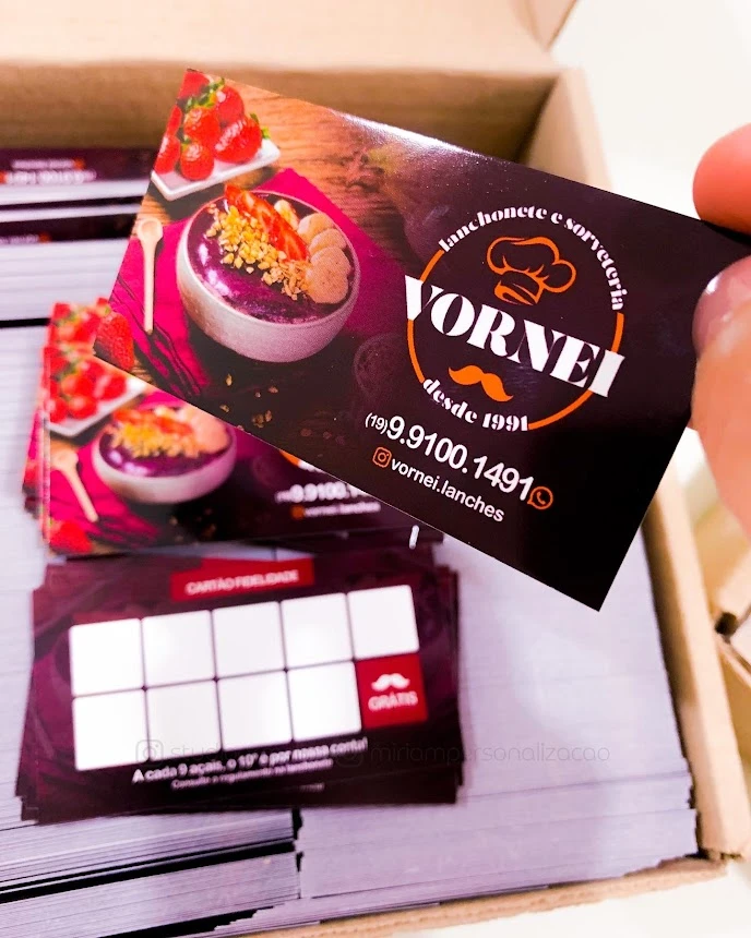 Cartão de Visita Verniz Total