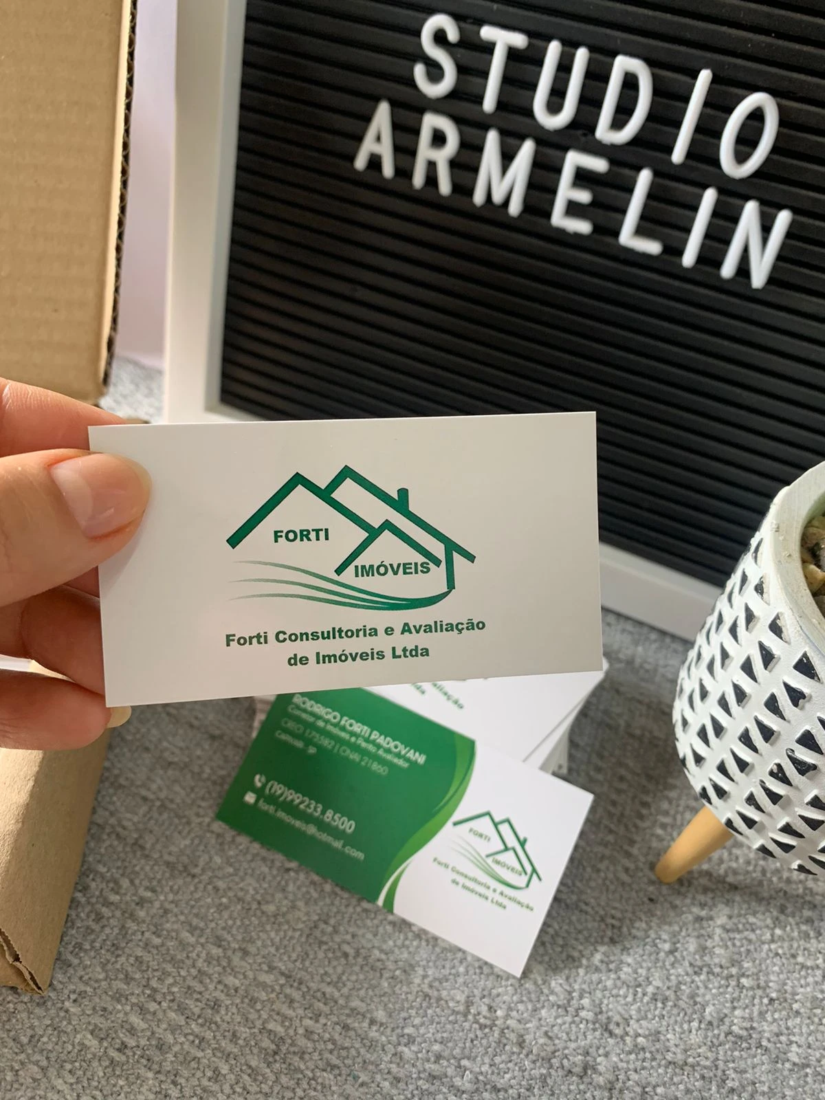 Cartão de Visita Verniz Total