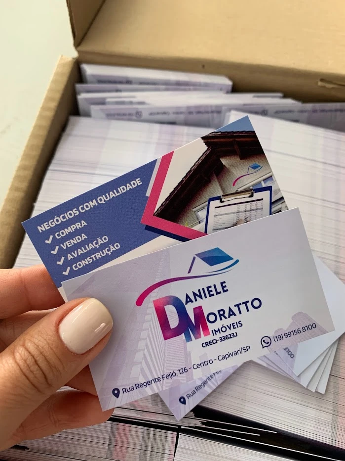 Cartão de Visita Verniz Total