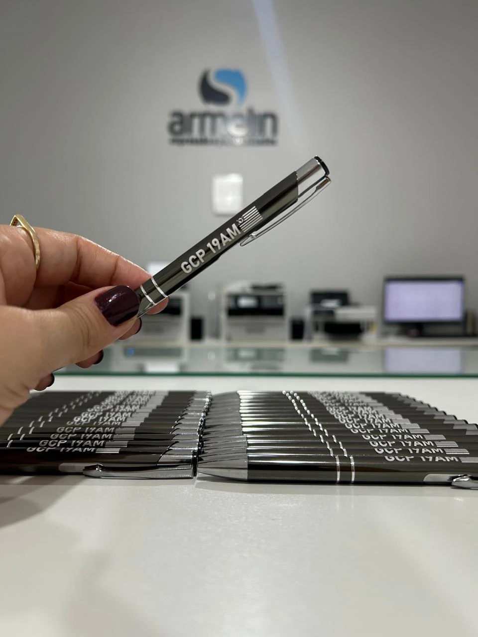 Caneta de Metal Chumbo Personalizada à Laser