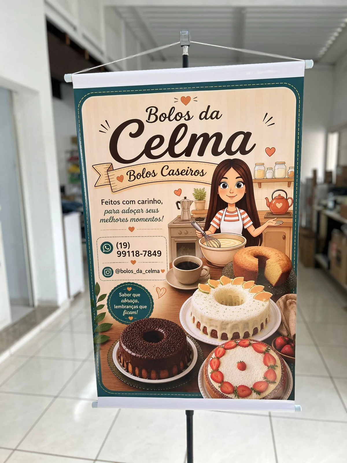 Banner em Lona 90x60cm
