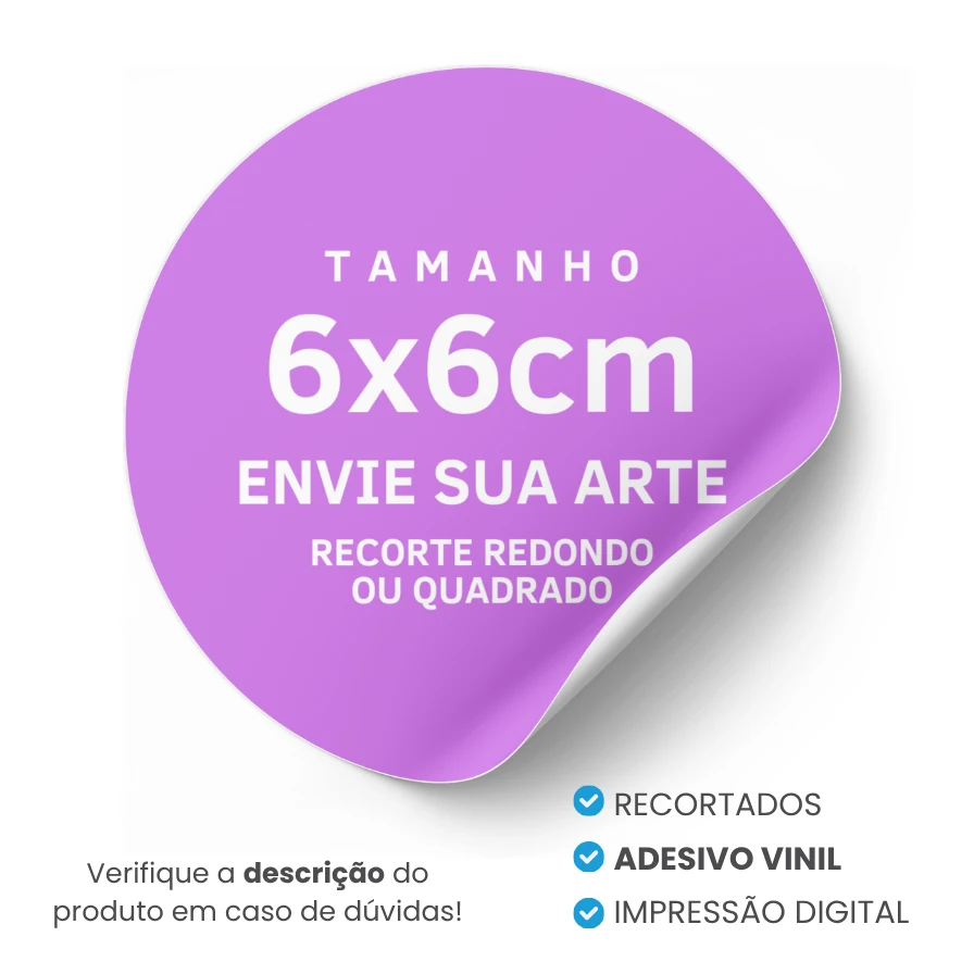 Adesivo Vinil 6x6cm