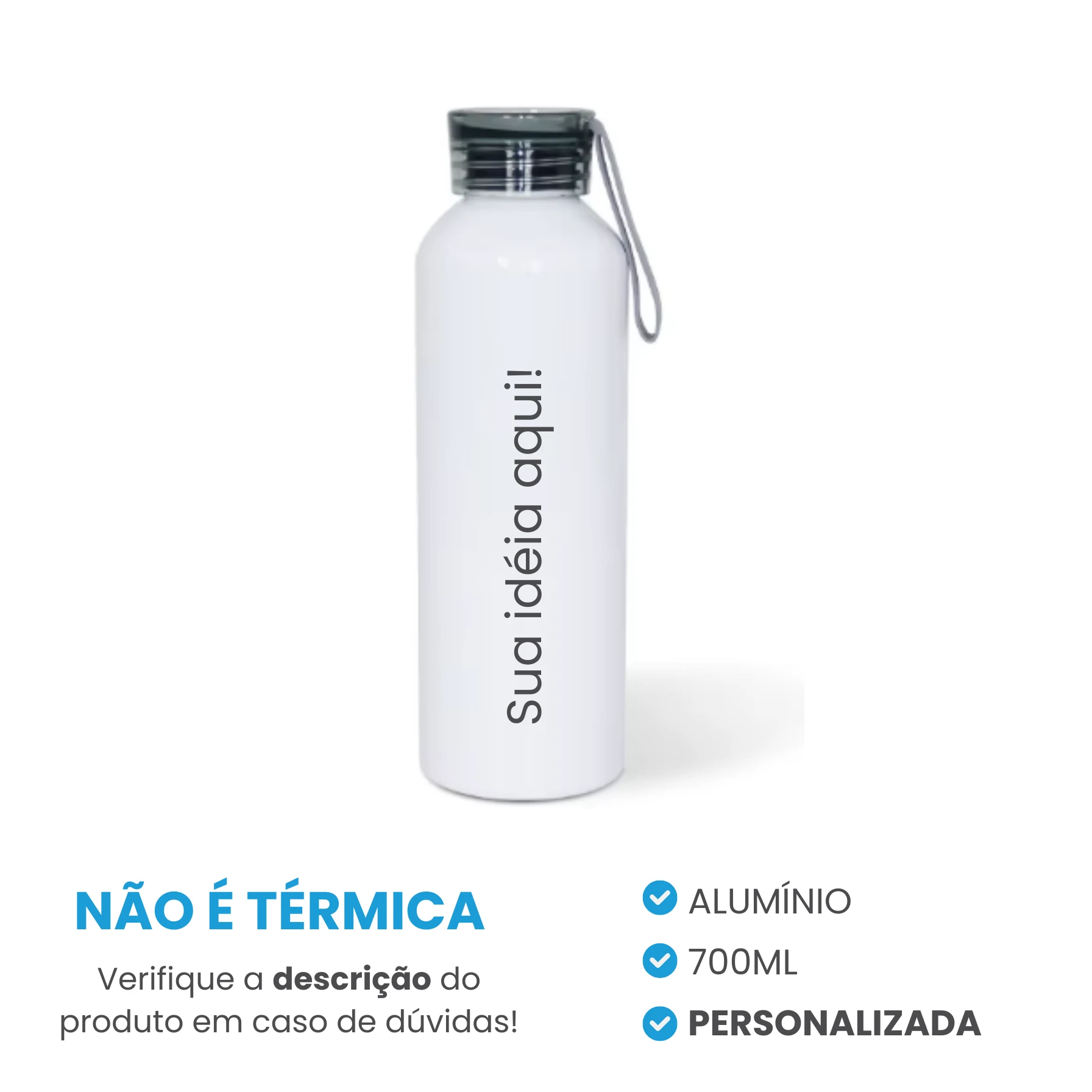 Garrafa de Alumínio 700ml Personalizada