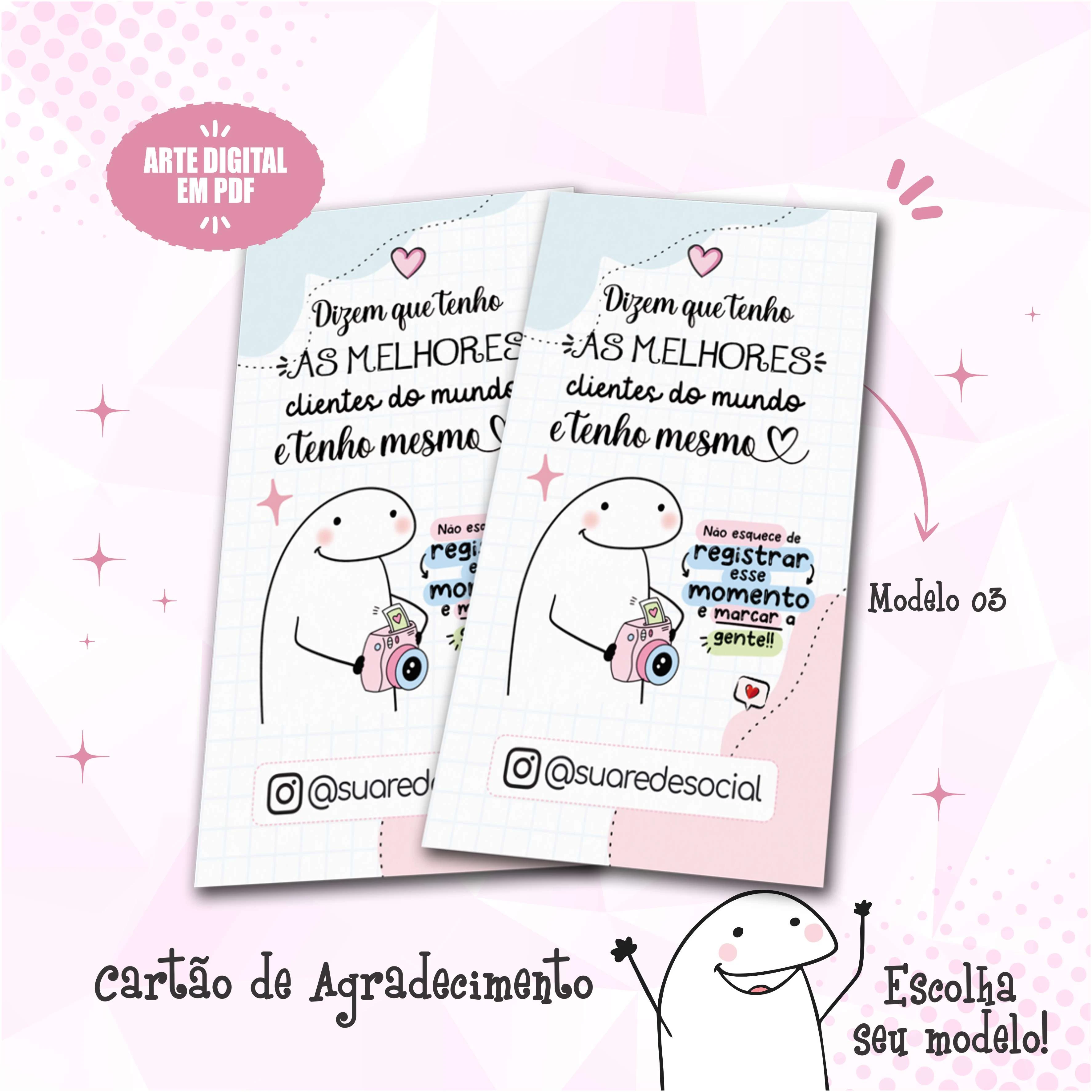 Cartão de Agradecimento Flork Mod 03