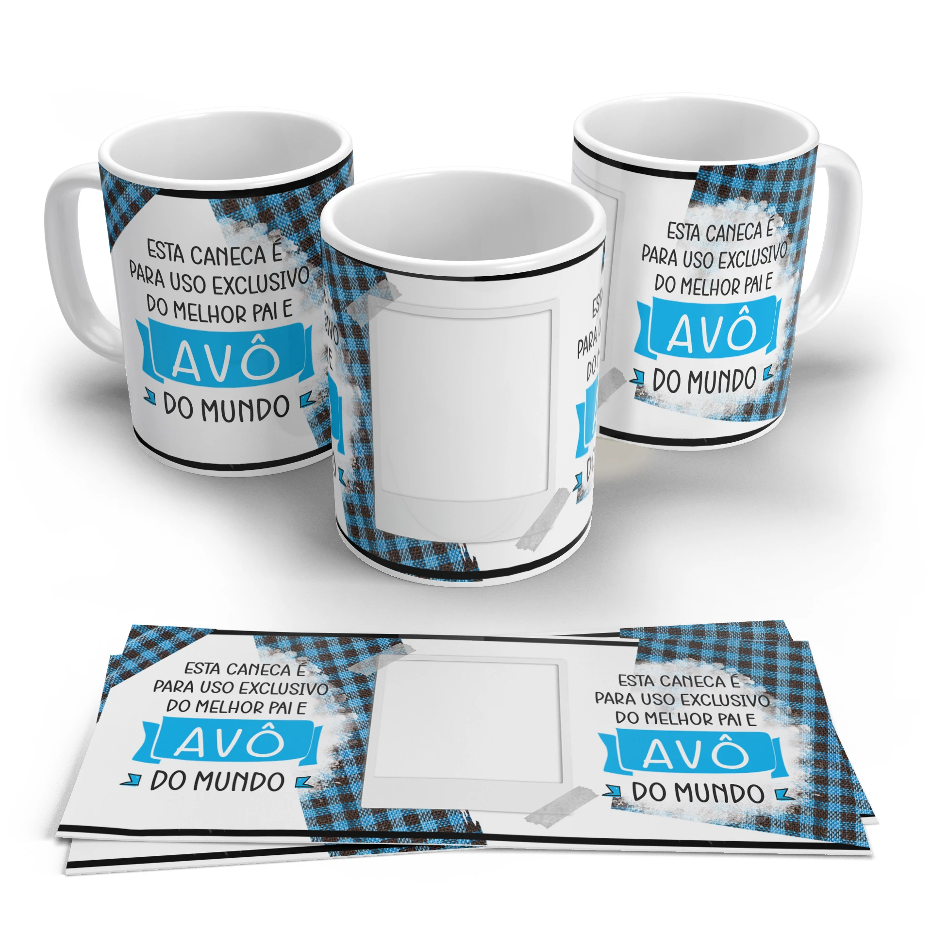 Arte Digital para Caneca Uso Exclusivo Melhor Pai e Avô