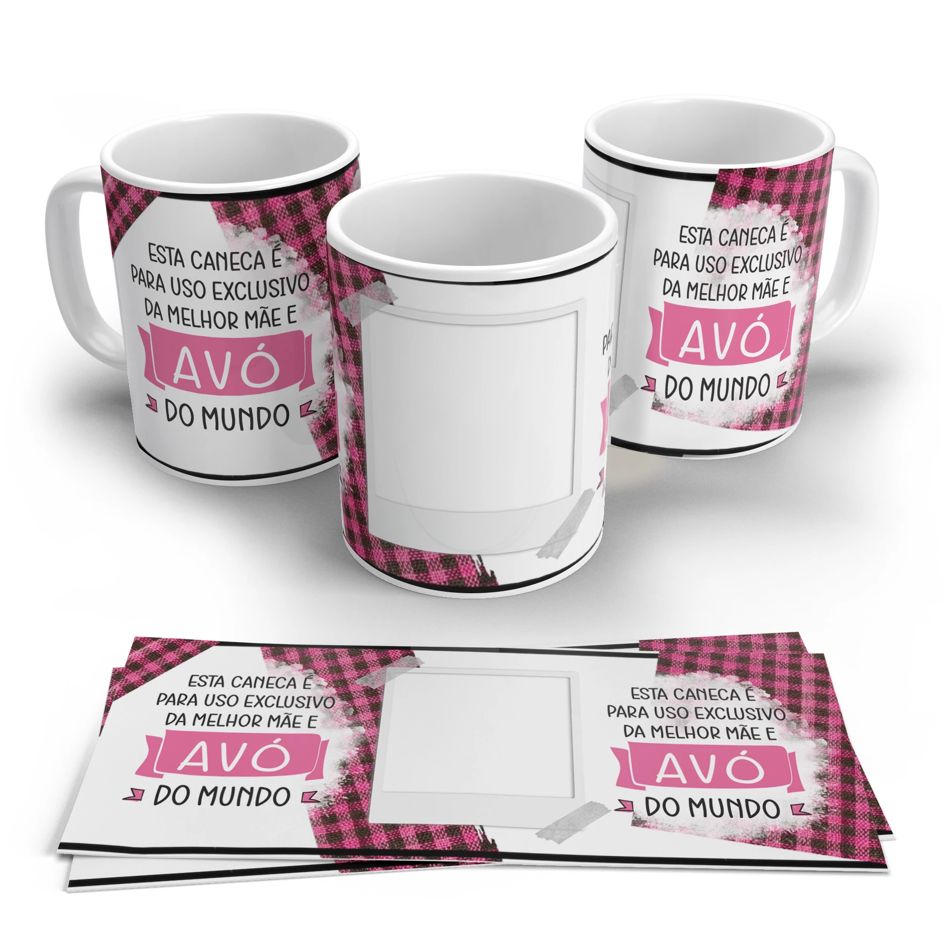 Arte Digital para Caneca Uso Exclusivo Melhor Mãe e Avó